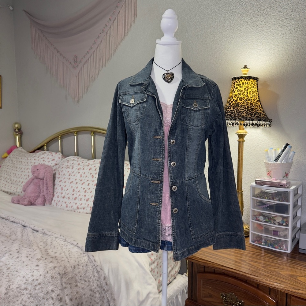 Y2K Anchor Blue Women's Denim Jacket